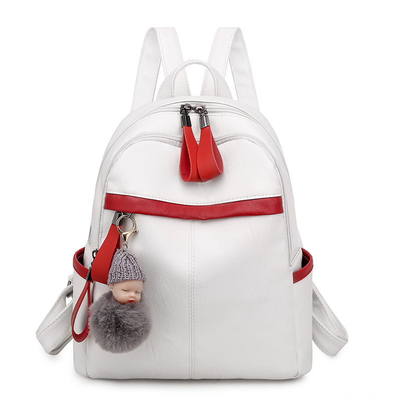 Balo nữ thời trang trống trộm móc khóa baby ngộ nghĩnh GBA263 (Đen)