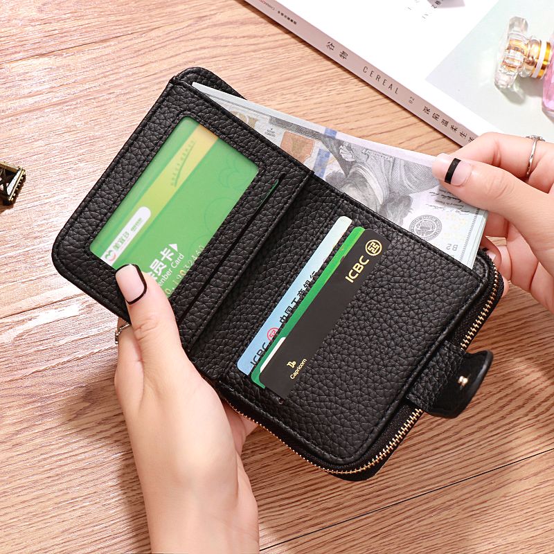 Ví nữ mini dáng gập VID002 (Đen)