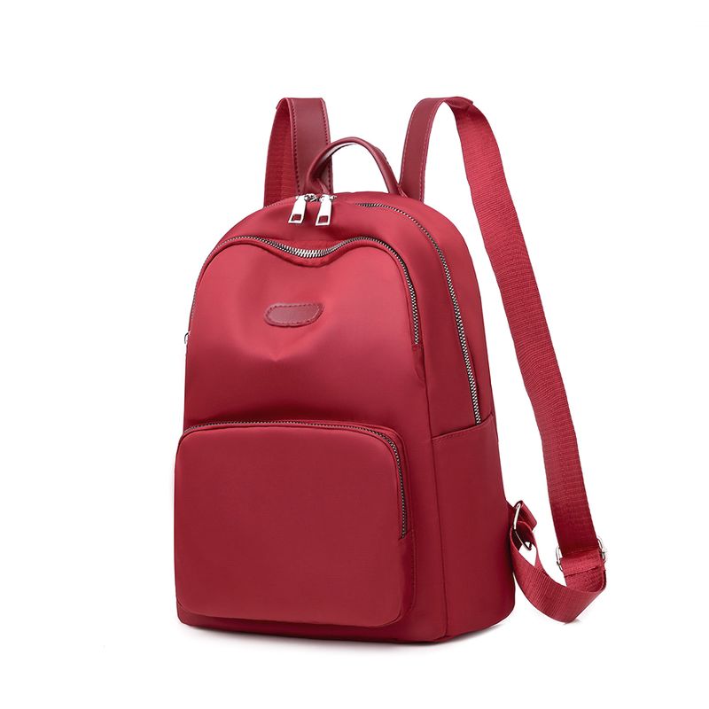 Balo nữ vải Oxford siêu nhẹ phong cách Hàn Quốc GBA280 (Đỏ)
