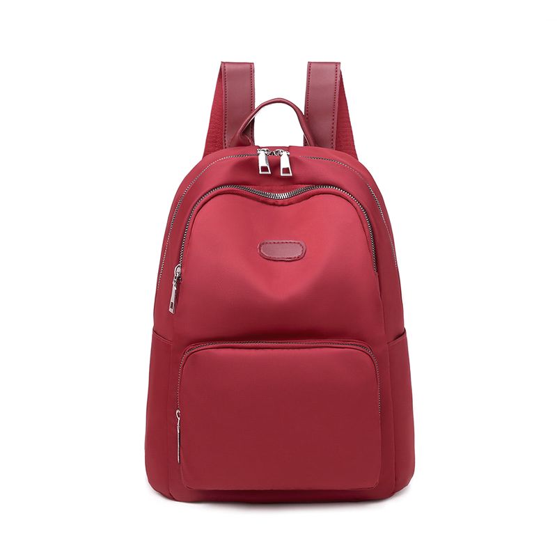 Balo nữ vải Oxford siêu nhẹ phong cách Hàn Quốc GBA280 (Đỏ)