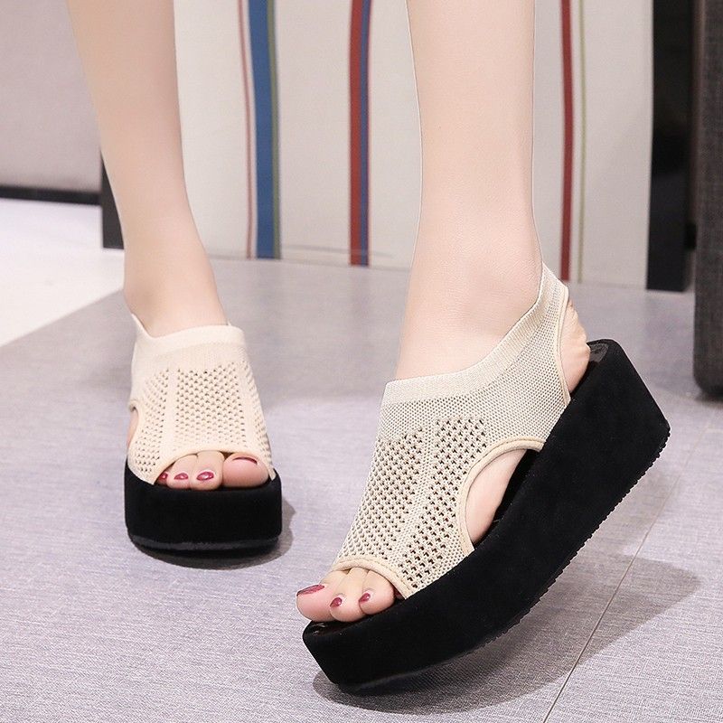 Sandal đế xuồng thời trang phong cách Hàn Quốc TMO011 (Be)