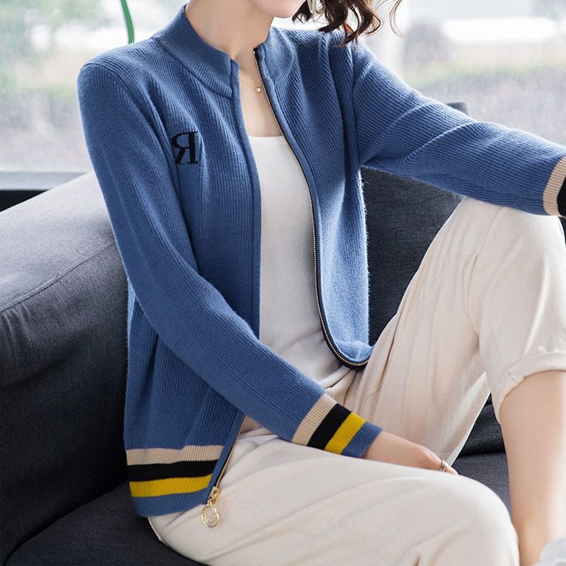 Áo khoác Cardigan len nữ dáng ngắn trẻ trung thu đông LEK311 (Xanh)