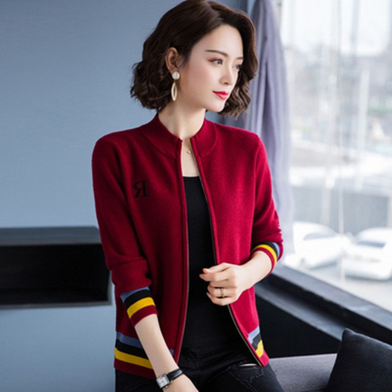 Áo khoác Cardigan len dáng ngắn trẻ trung thu đông LEK311 (Đỏ)