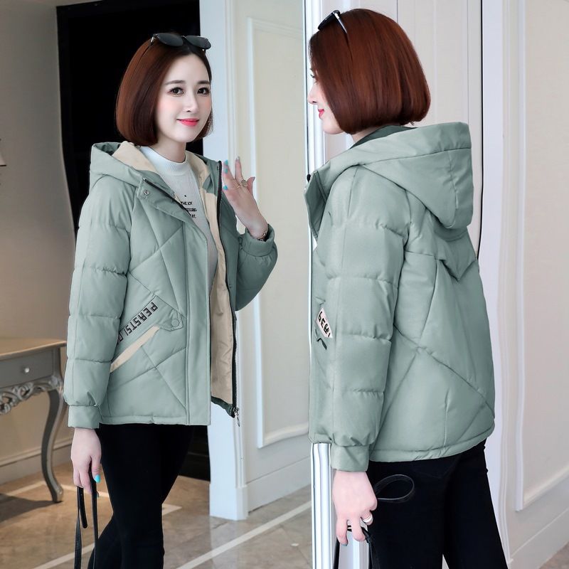 Áo khoác phao nữ trẻ trung kiểu Hàn LDS033 (Xanh đậu)