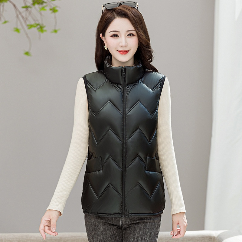 ALD032 - Áo phao gile nữ thời trang thu đông, phong cách Hàn Quốc - Đen