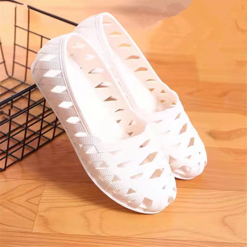 SPT007 - Giày lười nữ thoáng khí siêu nhẹ, thời trang trẻ trung - Trắng