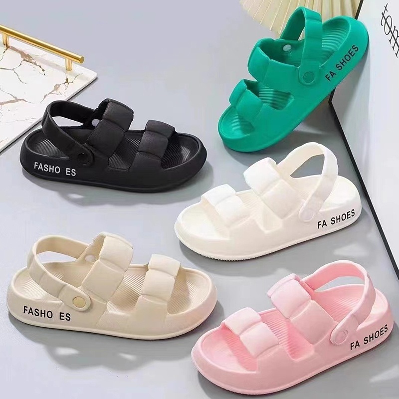 SPU005 - Dép sandals chống trơn trượt, nhựa mềm êm ái, phù hợp đi biển, du lịch, đi trong nhà - Hồng