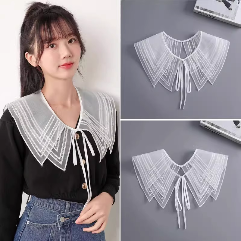 Cổ áo sơ mi nữ thiết kế retro, phong cách Hàn Quốc CSM055
