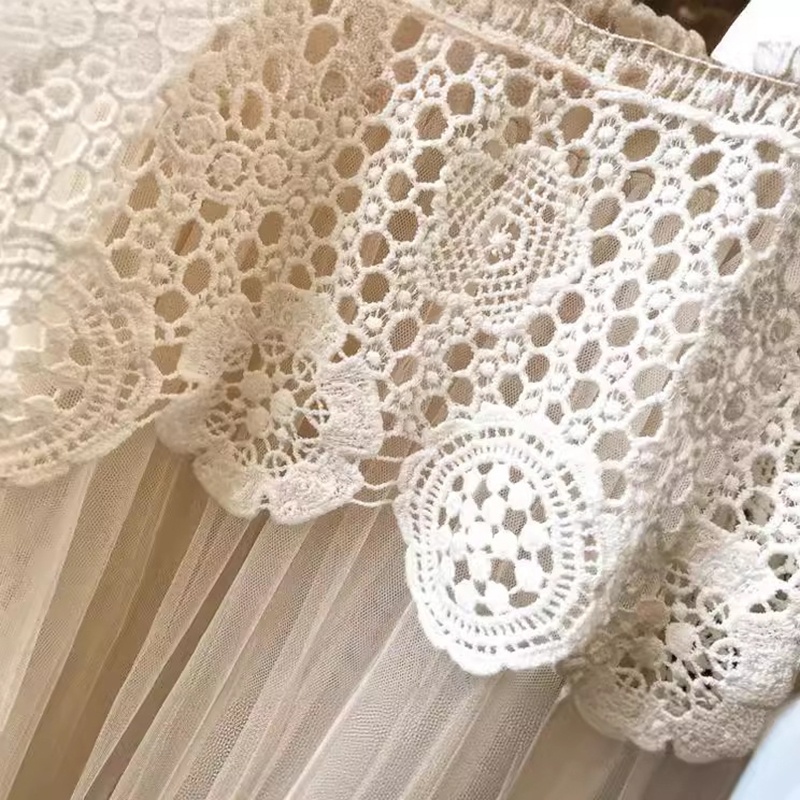 RDA004 - Áo ren cotton dáng rộng thời trang phong cách Hàn Quốc - Be