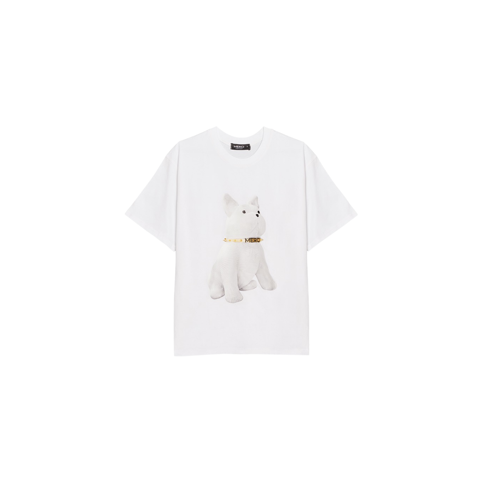 MERCI BLINGWOOFY WHITE T-SHIRT