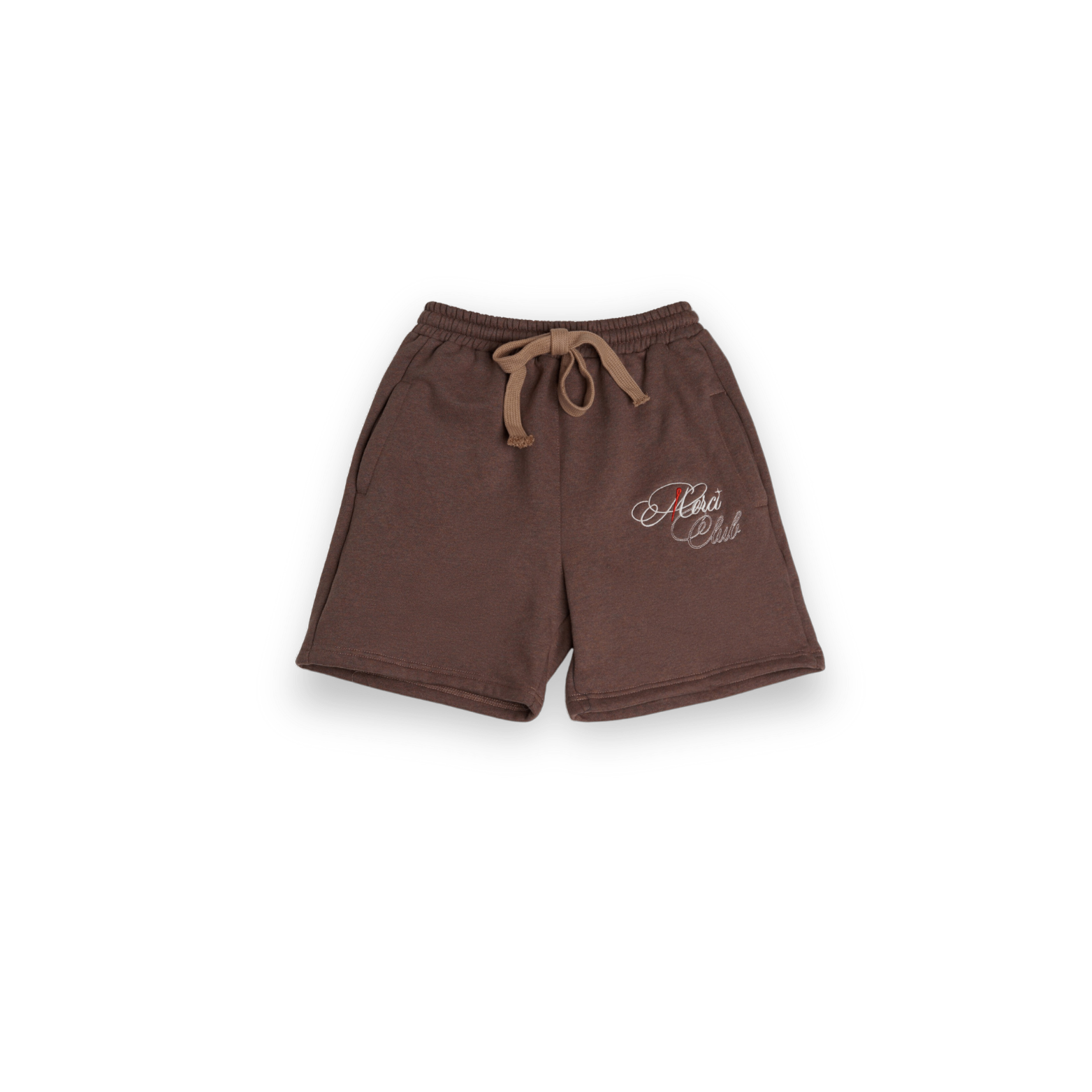 MERCI EMBROIDERY SINGATURE MOCHA SHORT MEN