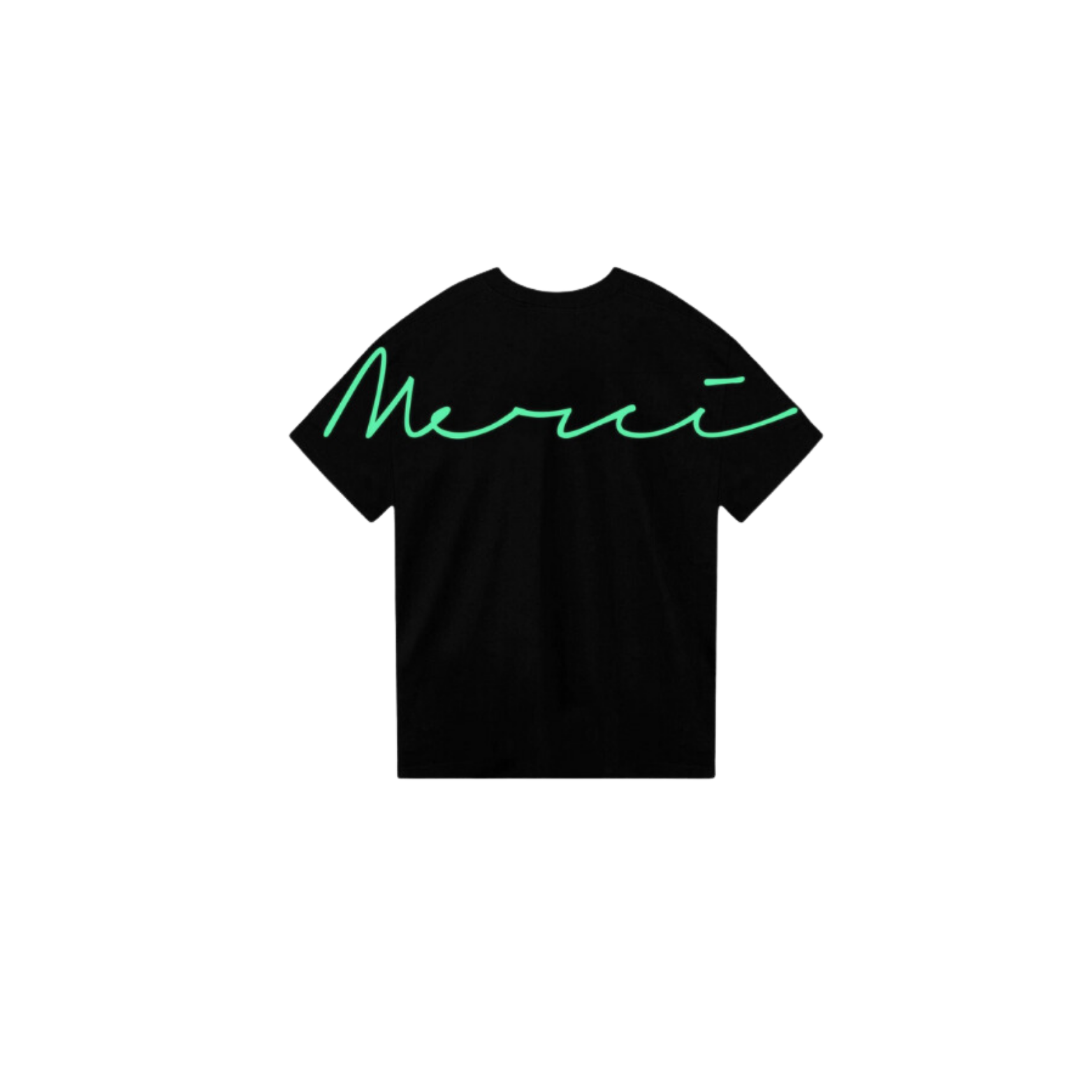 MERCI NEON AUTOGRAPH “THE HIGHEST STANDARD” BLACK T-SHIRT