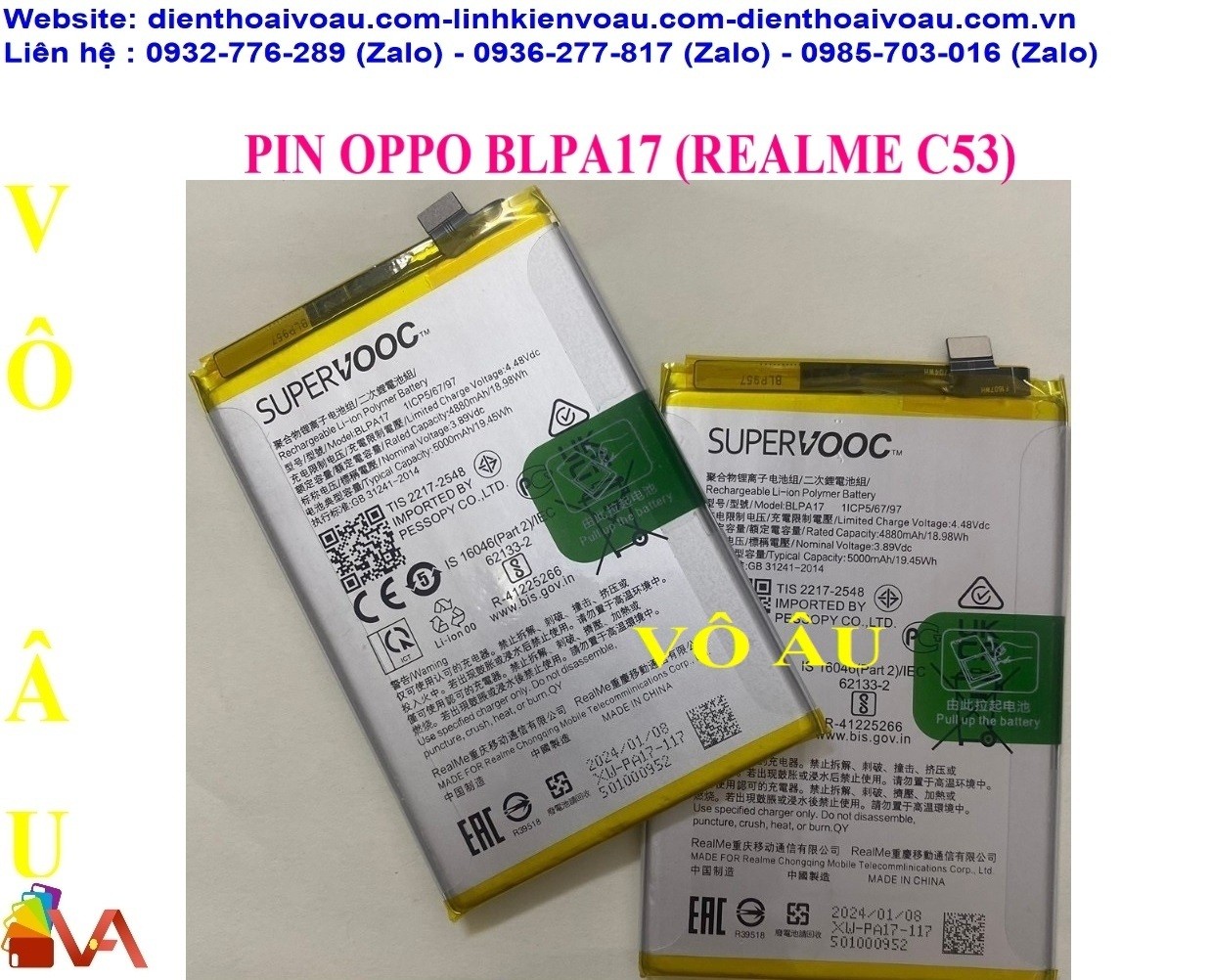 Chuyên phân phối pin REALME