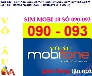 SIM MOBI TÀI KHOẢN 0 ĐỒNG ĐẦU SỐ 09
