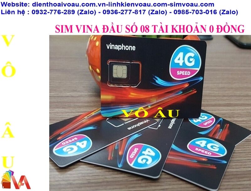 SIM VINA ĐẦU SỐ 08 TÀI KHOẢN 0 ĐỒNG