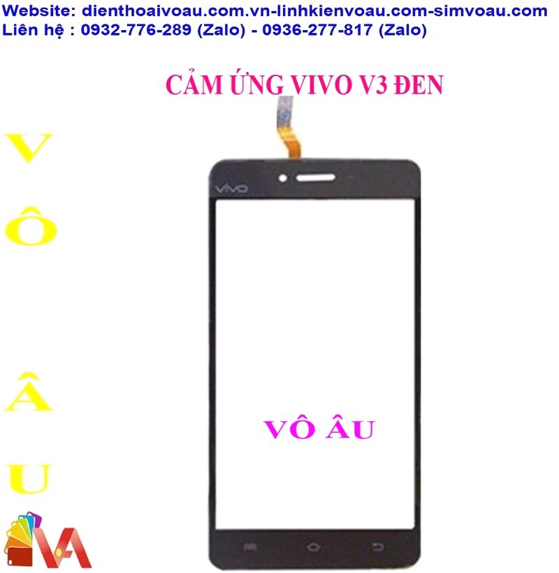 CẢM ỨNG VIVO V3 MÀU ĐEN