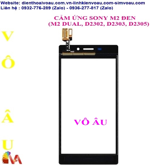 CẢM ỨNG SONY M2 (M2 DUAL, D2302, D2303, D2305) MÀU ĐEN