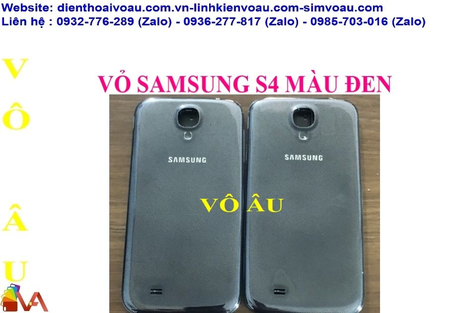 VỎ SAMSUNG S4 MÀU ĐEN