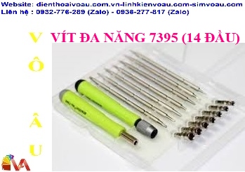 VÍT MỞ ĐIỆN THOẠI ĐA NĂNG 7395 (14 ĐẦU)