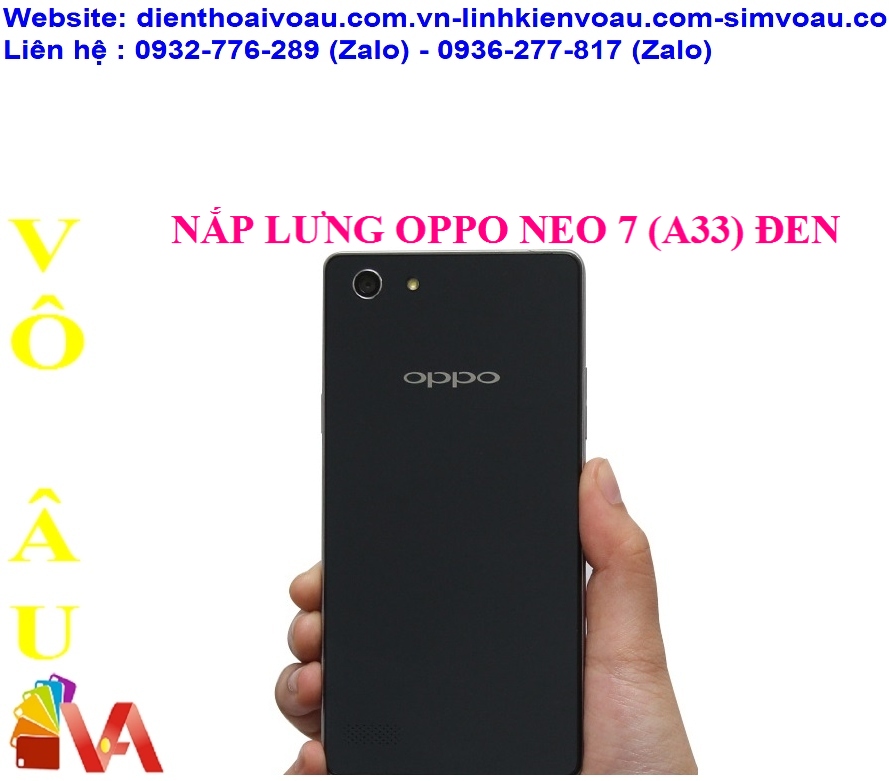 NẮP LƯNG OPPO NEO 7 (A33) ĐEN