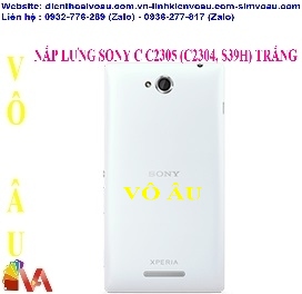 NẮP LƯNG SONY C2305 (C2304, S39H) MÀU TRẮNG