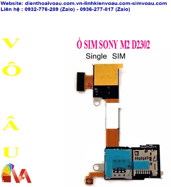 Ổ SIM SONY M2 D2302 1 SIM