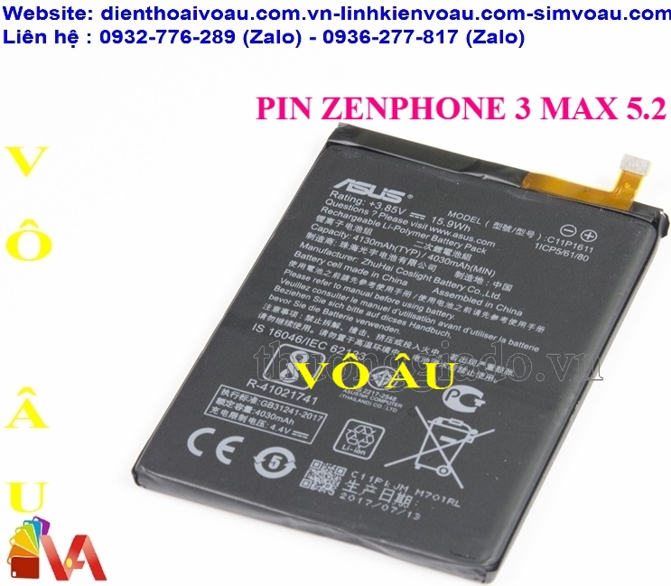 PIN ZENPHONE 3 MAX 5.2