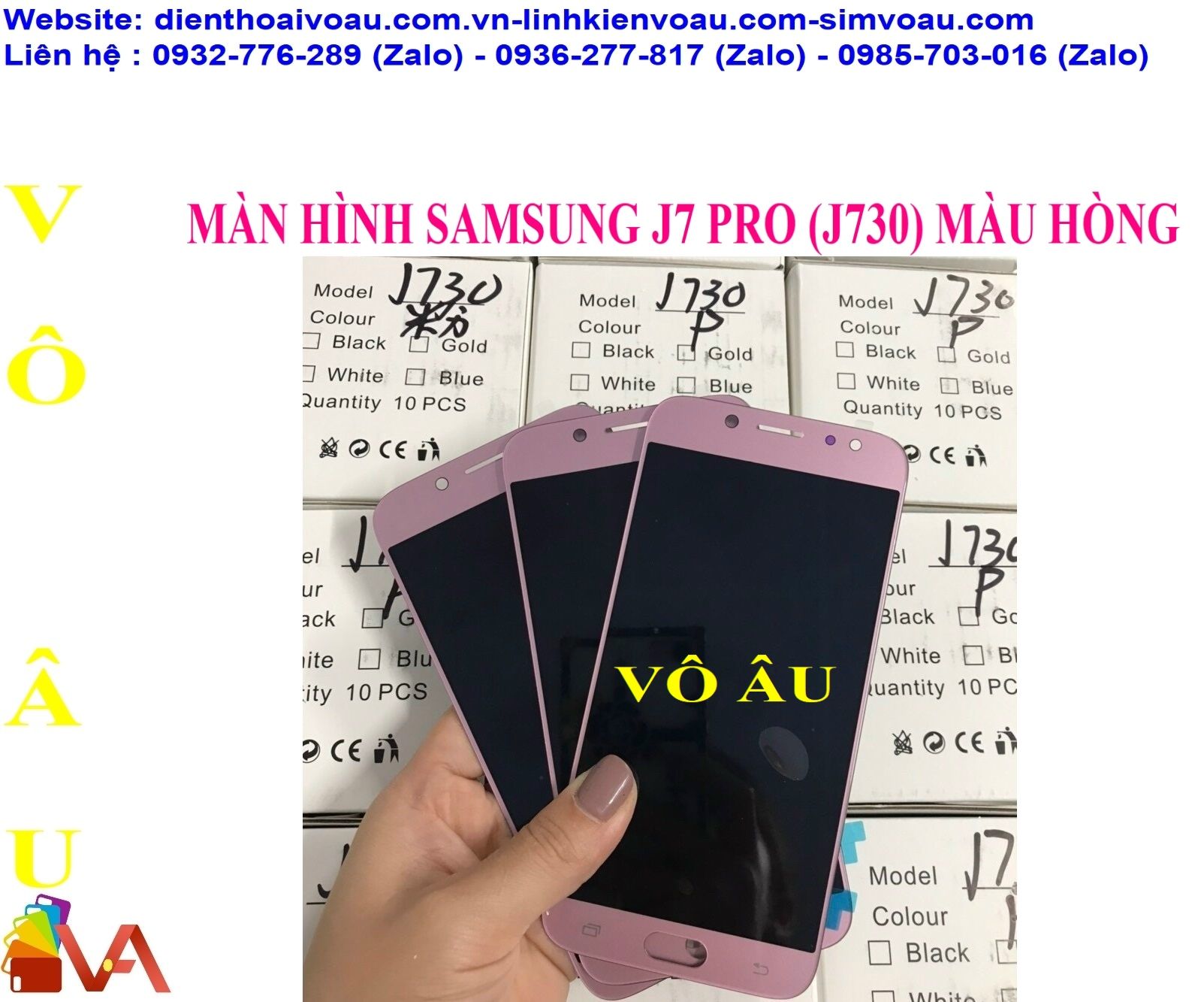 MÀN HÌNH SAMSUNG J7 PRO OLED MÀU HỒNG