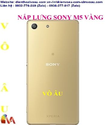 NẮP LƯNG SONY M5 MÀU VÀNG