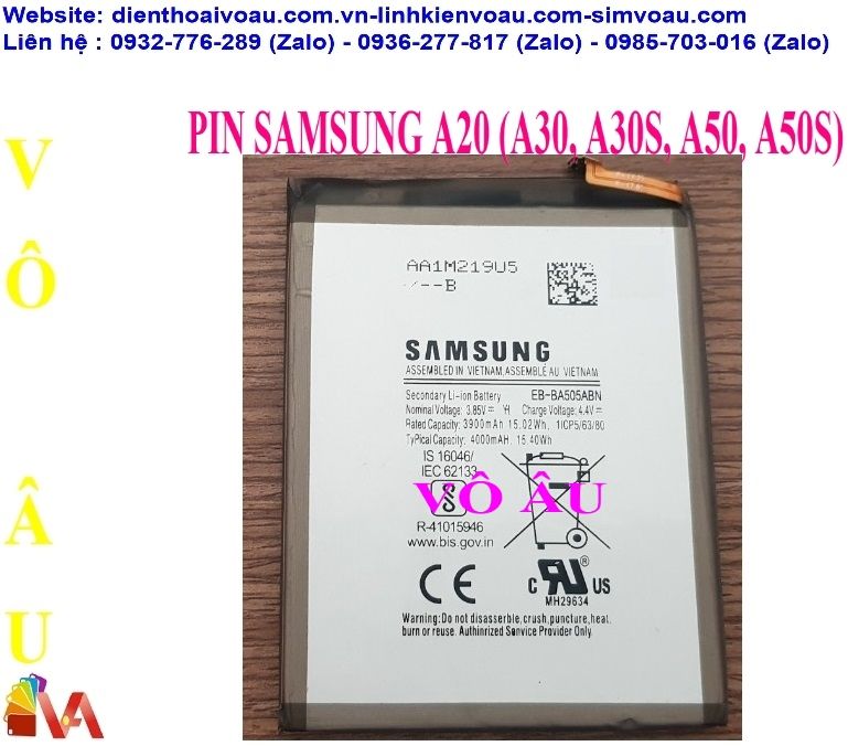 PIN SAMSUNG A20 (A30, A30S, A50, A50S)