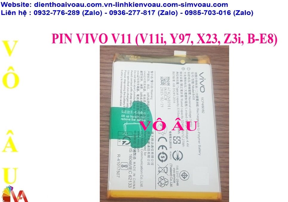 PIN VIVO V11 (V11i, Y97, X23, Z3i, B-E8)