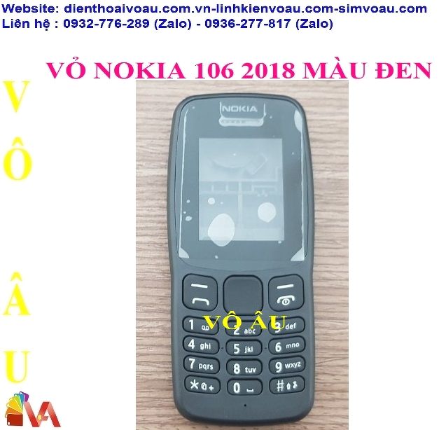 VỎ NOKIA 106 2018 MÀU ĐEN