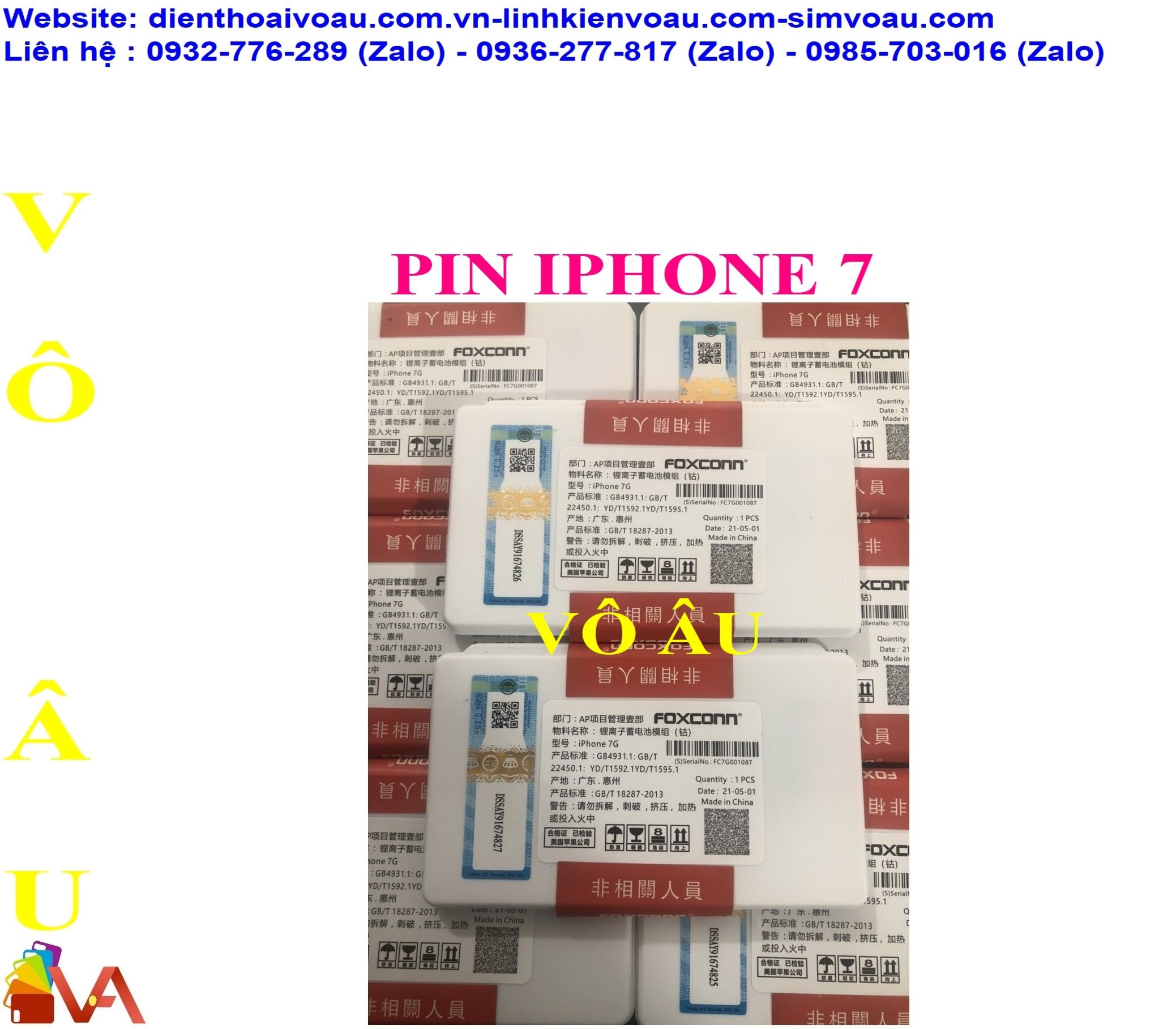 PIN IPHONE 7 ZIN FOXCONN