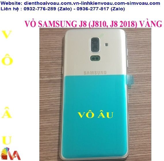 VỎ SAMSUNG J8 (J810, J8 2018) MÀU VÀNG ZIN