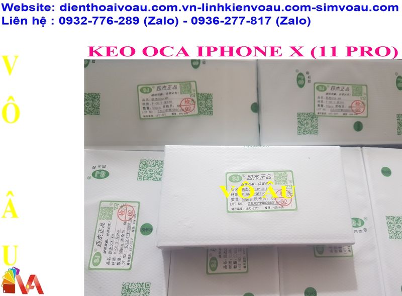 BỊCH KEO OCA IPHONE X (11 PRO) (50 MIẾNG)