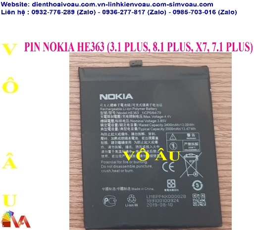 PIN NOKIA HE363