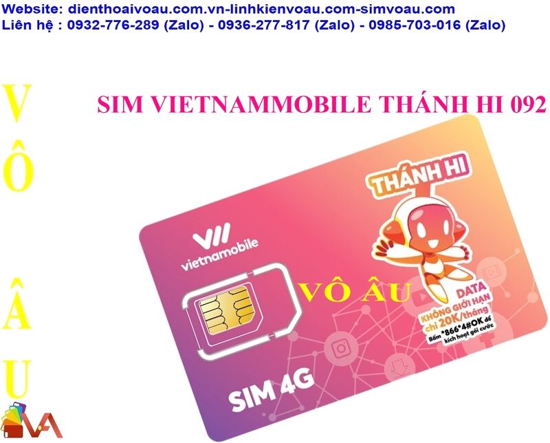 SIM VIETNAMMOBILE THÁNH HI 092