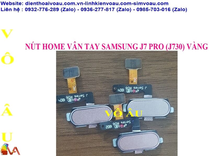 NÚT HOME VÂN TAY SAMSUNG J7 PRO (J730) MÀU VÀNG