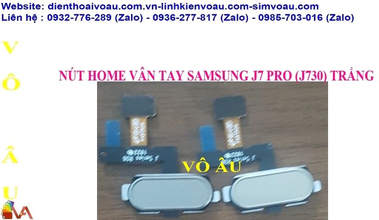 NÚT HOME VÂN TAY SAMSUNG J7 PRO (J730) MÀU TRẮNG