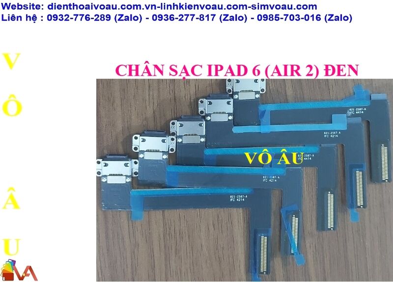 CHÂN SẠC IPAD 6 (AIR 2) MÀU ĐEN