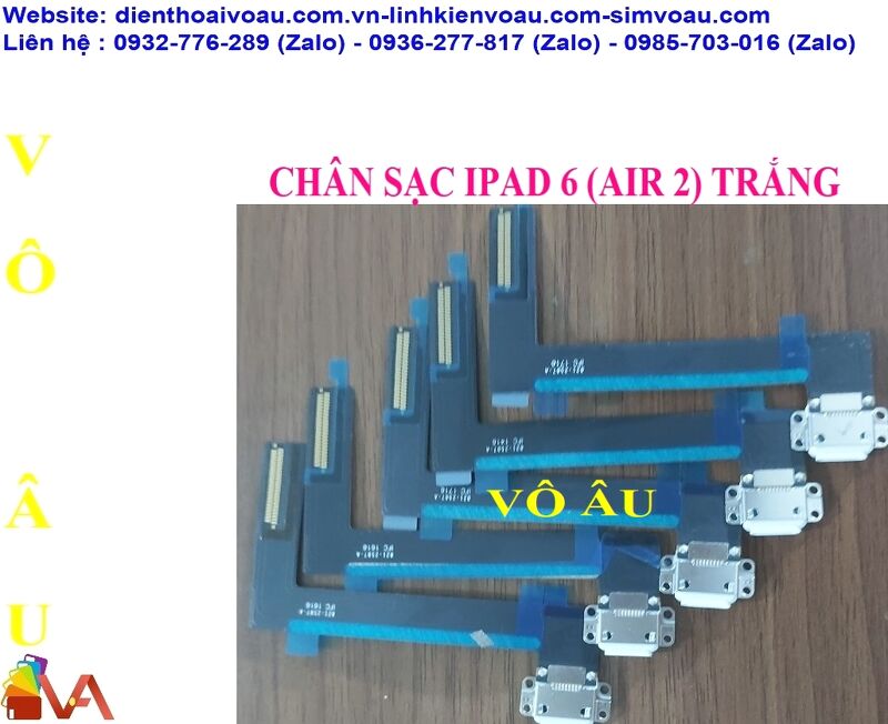 CHÂN SẠC IPAD 6 MÀU TRẮNG