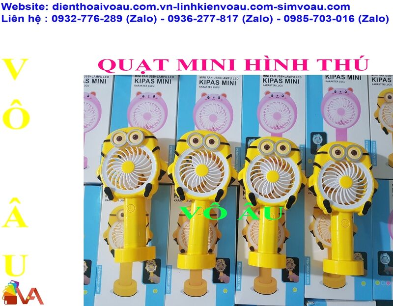 QUẠT MINI HÌNH THÚ