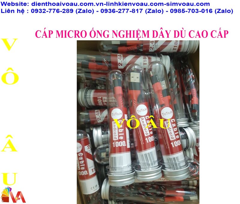 CÁP MICRO ỐNG NGHIỆM DÂY DÙ CAO CẤP