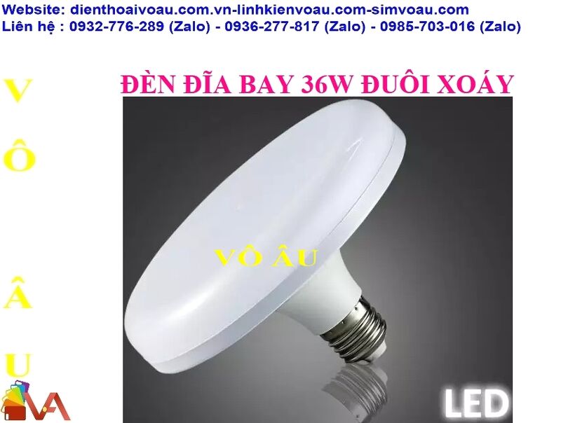 ĐÈN ĐĨA BAY 36W ĐUÔI XOÁY