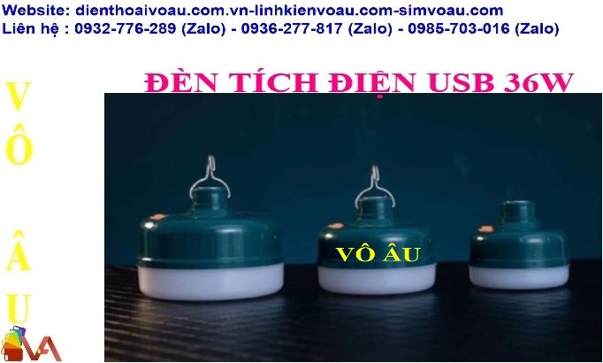 ĐÈN TÍCH ĐIỆN USB 36W