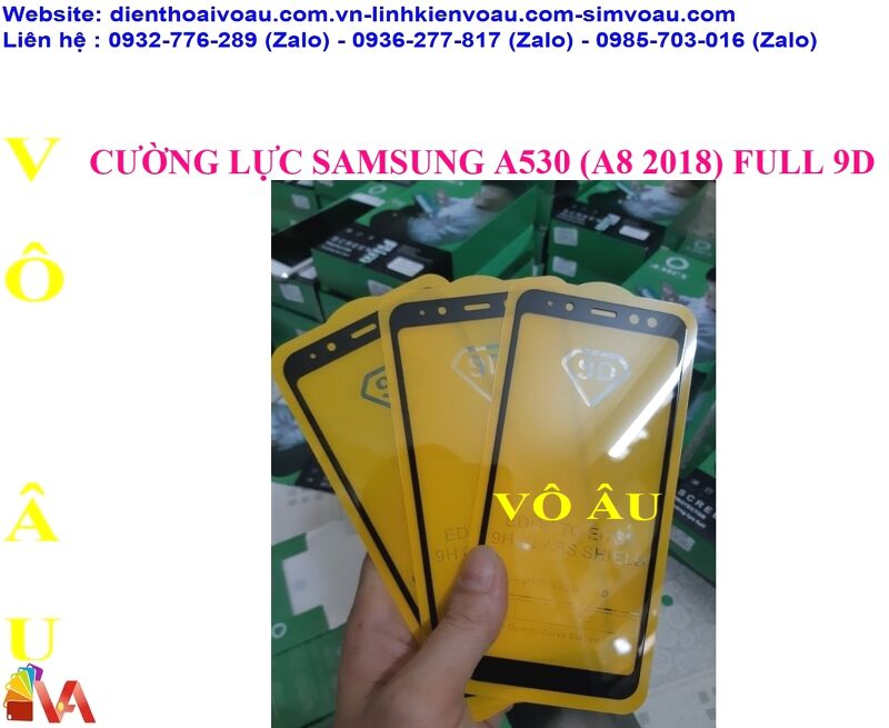 CƯỜNG LỰC SAMSUNG A530 (A8 2018) FULL 9D