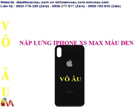 NẮP LƯNG IPHONE XS MAX MÀU ĐEN