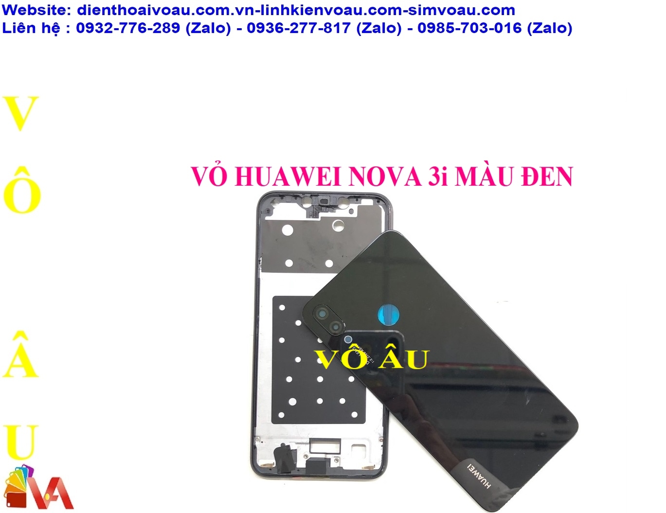 VỎ HUAWEI NOVA 3i MÀU ĐEN