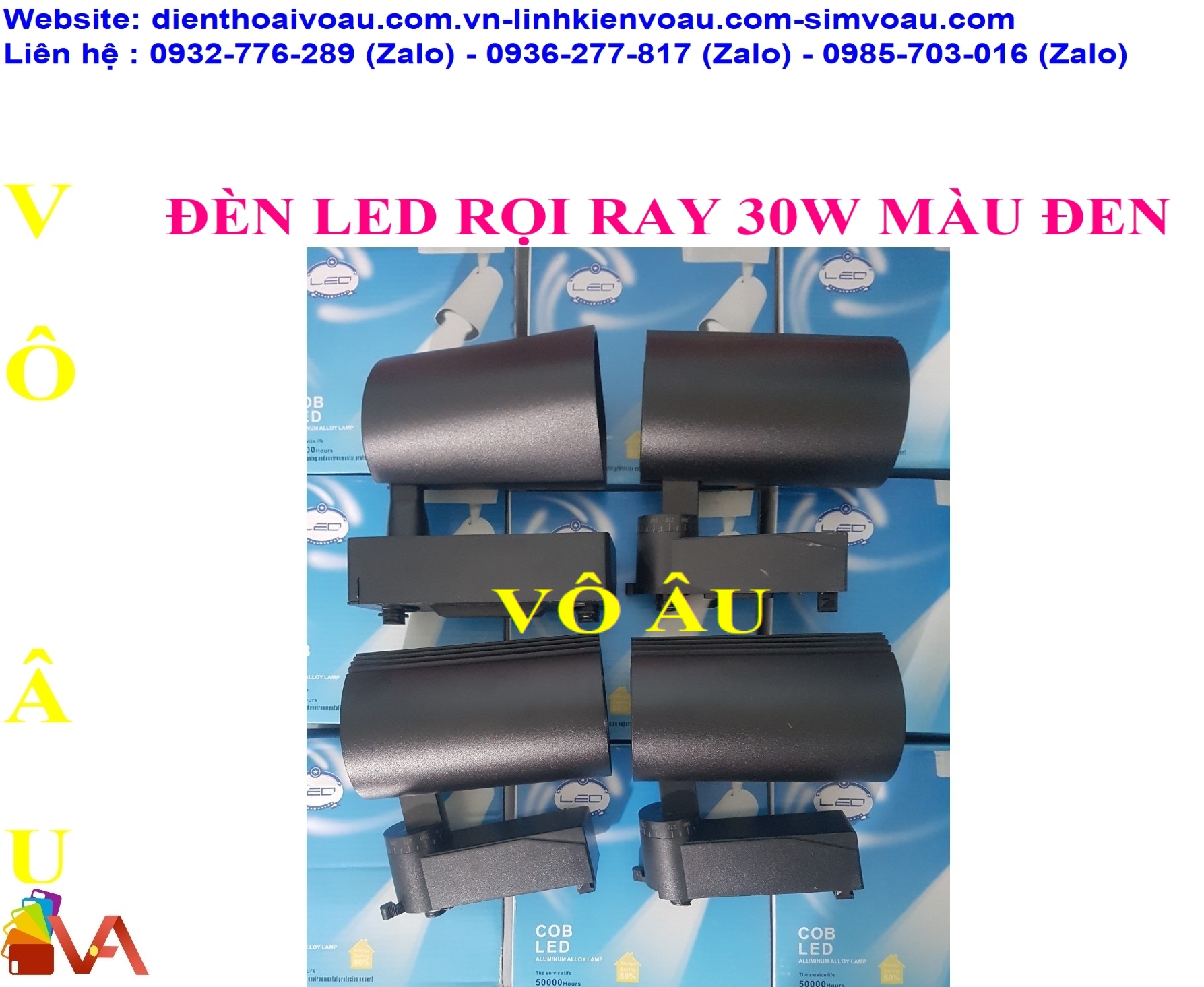 ĐÈN LED RỌI RAY 30W MÀU ĐEN