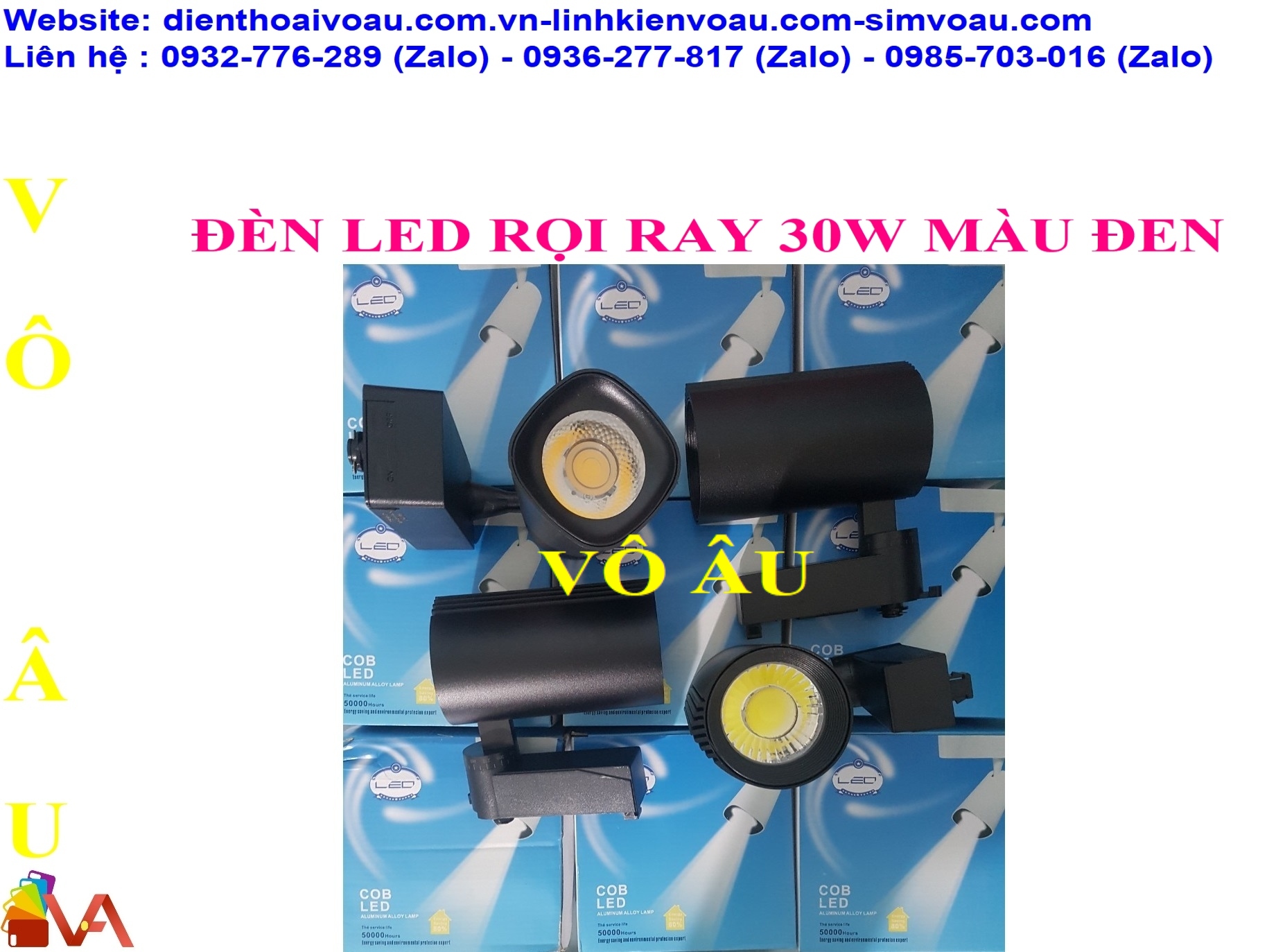 ĐÈN LED RỌI RAY 30W MÀU ĐEN